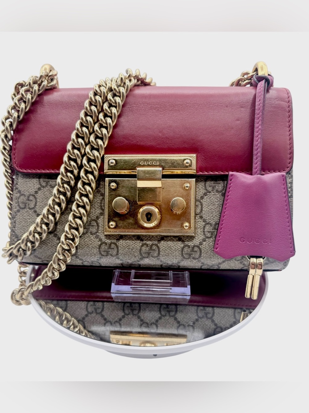Gucci Padlock GG Supreme full set Shoulder Bag-Certified
